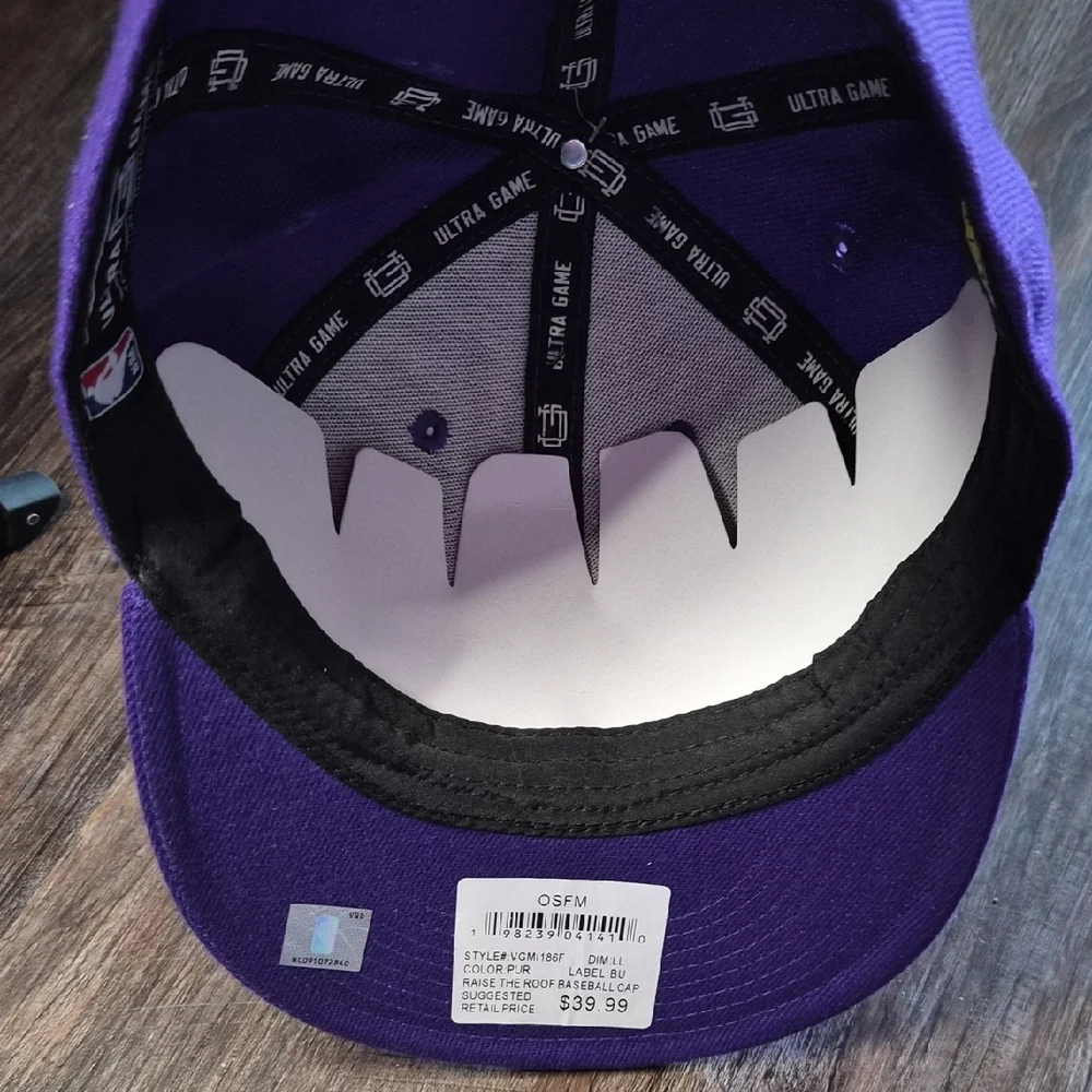 NBA Lakers Purple and Gold Cap